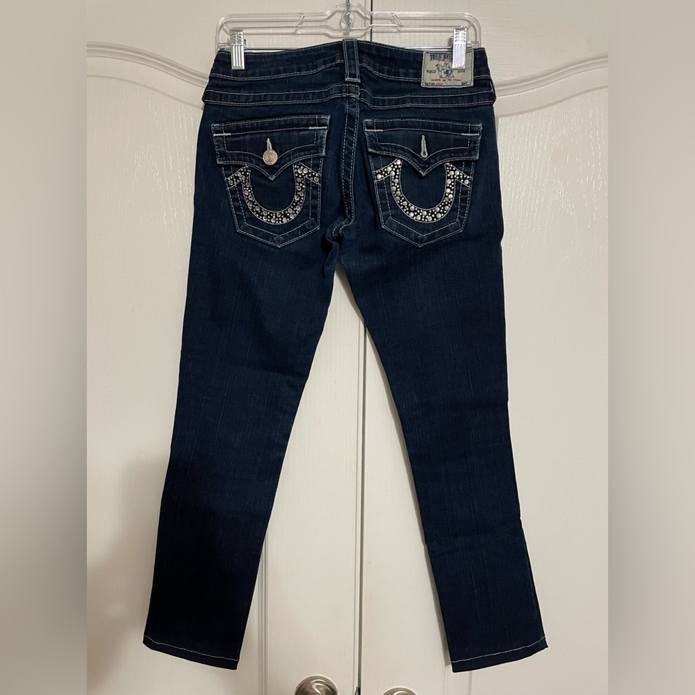True Religion Jeans Women Size 27 x 27 Color Blue. Excellent Condition.